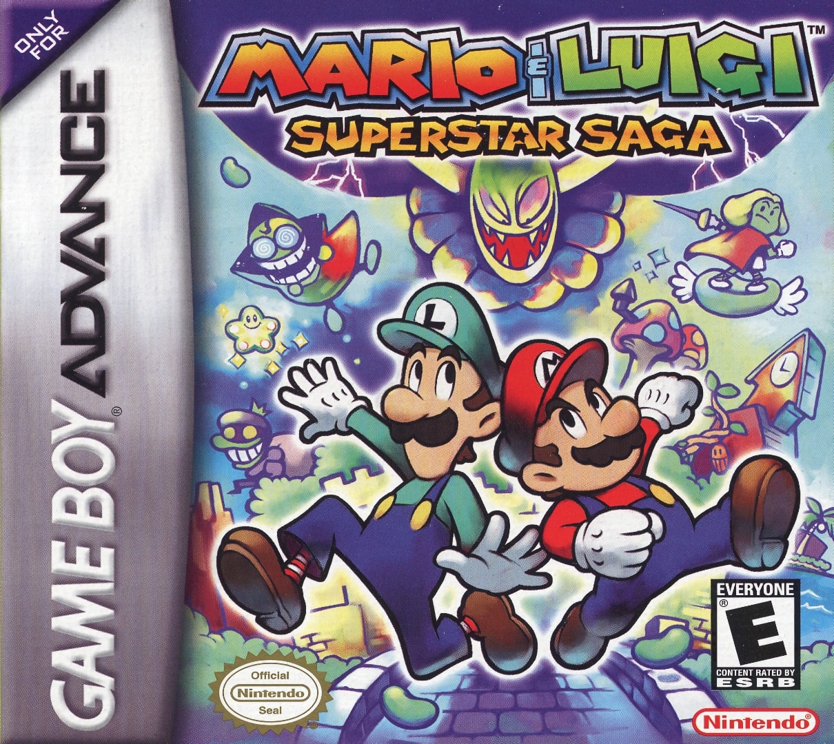Mario and Luigi - Superstar Saga box art